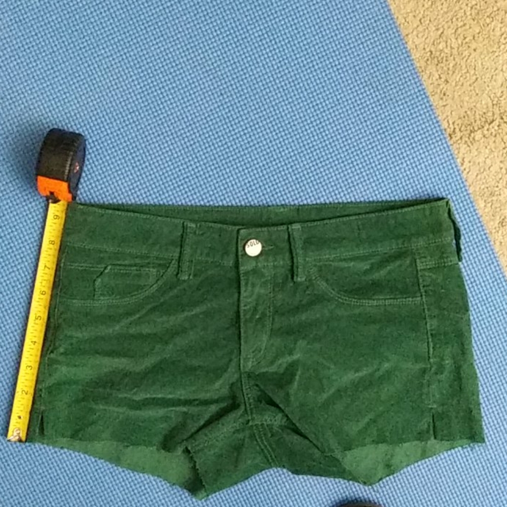 denim lab green shorts woman's Medium size 30